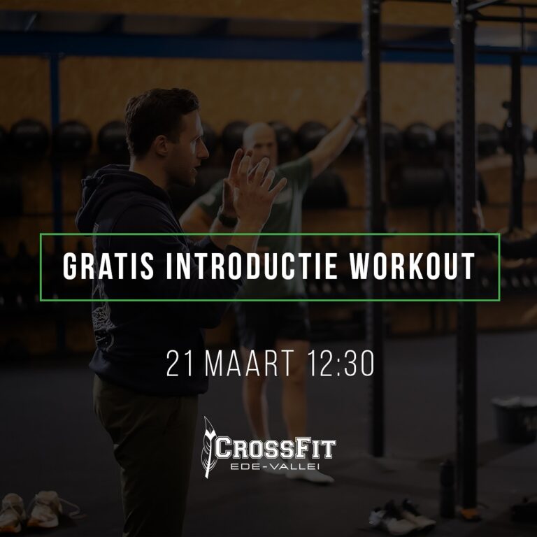 Benieuwd of CrossFit iets voor jou is?

Op 21 maart om 12:30 kun je bij ons meedoen aan een gratis introductieworkout.
Geen ervaring nodig. We leggen alles rustig uit en trainen op jouw niveau.

👉 Vooraf aanmelden via de link in bio.
⚠️ Maximaal 15 plekken beschikbaar.